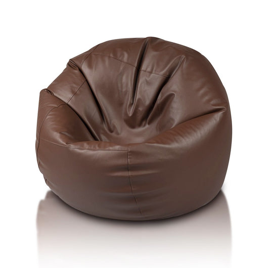 Island Pouf Poltrona Sacco Rotonda in Ecopelle