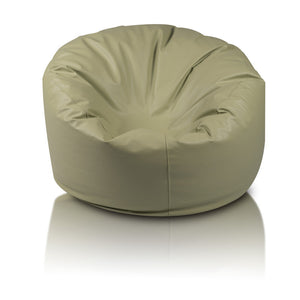 Island Pouf Poltrona Sacco Rotonda in Ecopelle