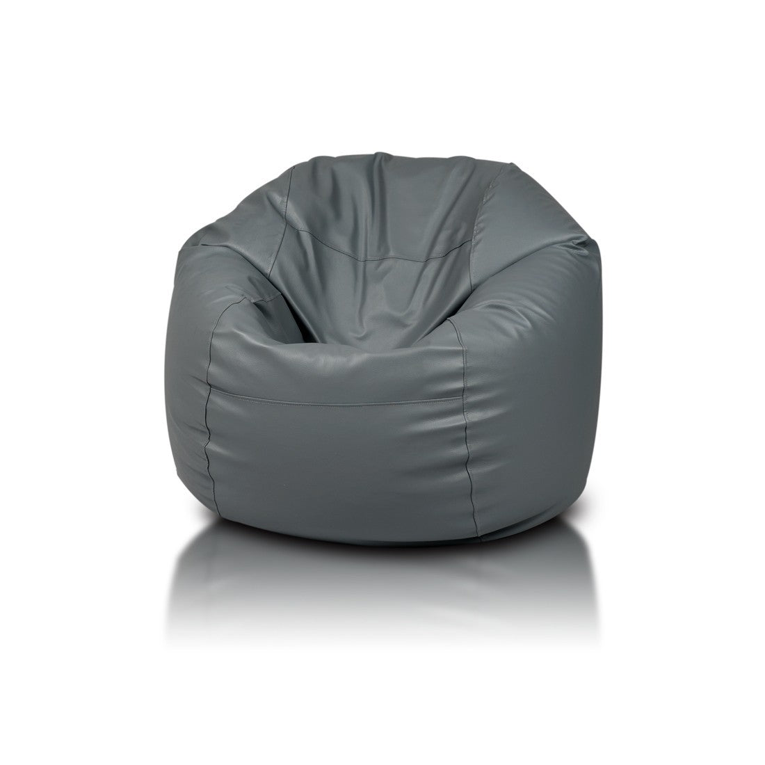 Island Pouf Poltrona Sacco Rotonda in Ecopelle