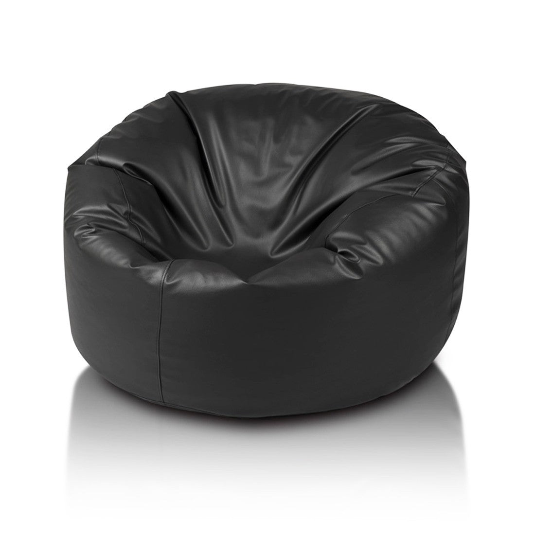 Island Pouf Poltrona Sacco Rotonda in Ecopelle
