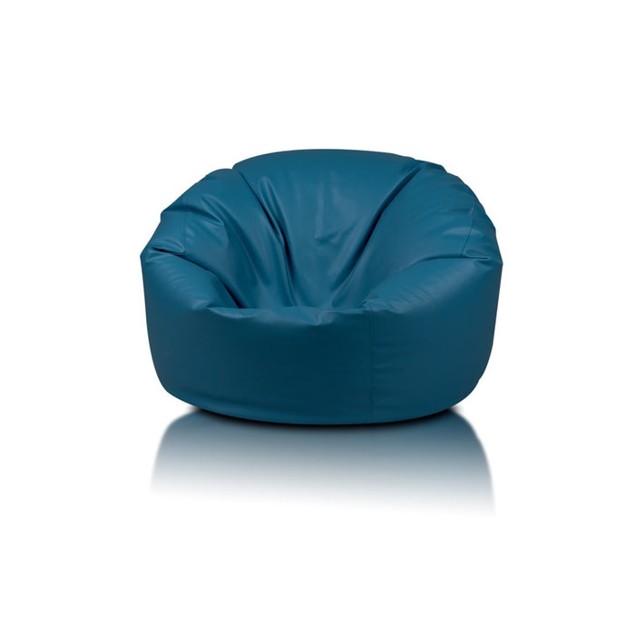 Island Pouf Poltrona Sacco Rotonda in Ecopelle