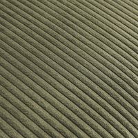 Divano letto 3 posti legno di eucalipto metallo e velluto a coste,