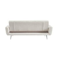 Divano letto 3 posti legno di eucalipto metallo e velluto a coste,