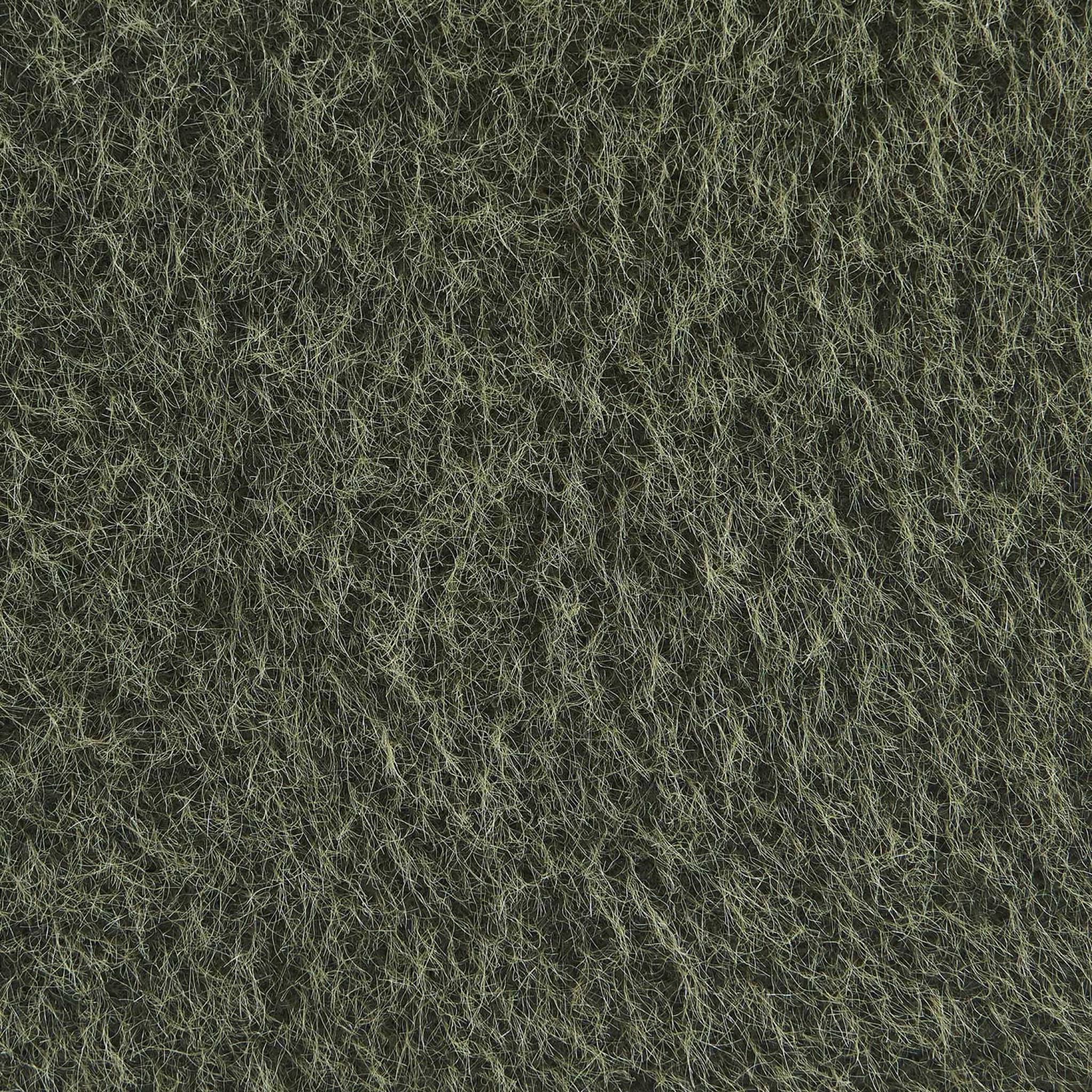 Poltrona senza braccioli tessuto effetto alpaca,1 posto, verde kaki