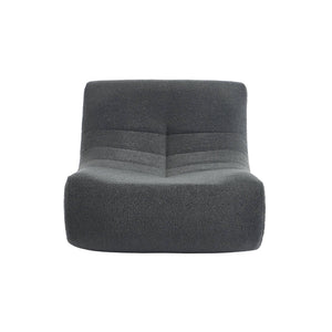 Poltrona bouclé a 1 posto, antracite