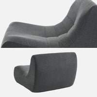 Poltrona bouclé a 1 posto, antracite