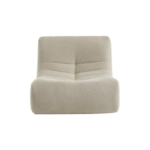 Divano modulare bouclé, 3 posti, beige