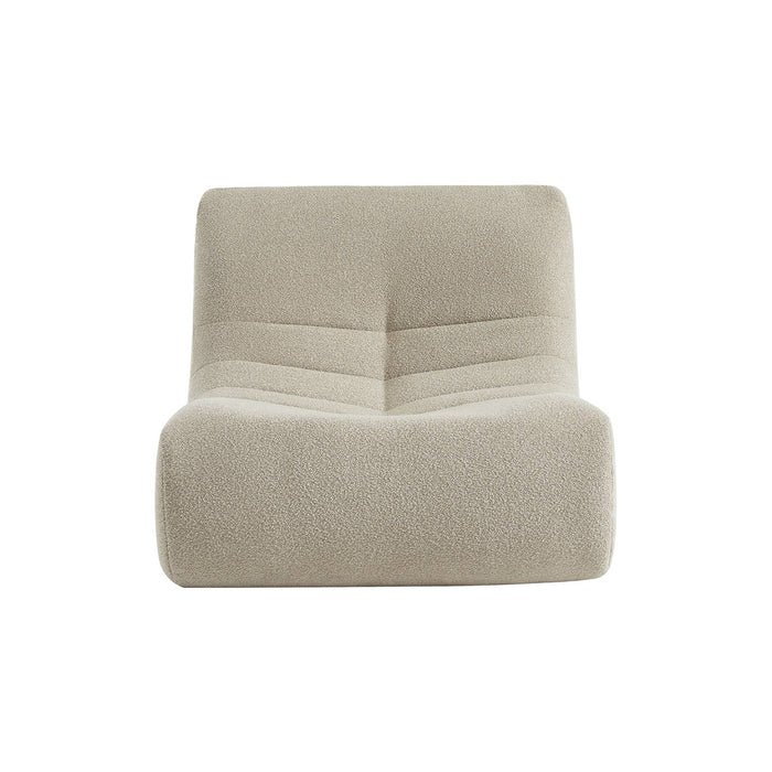 Divano modulare bouclé, 3 posti, beige