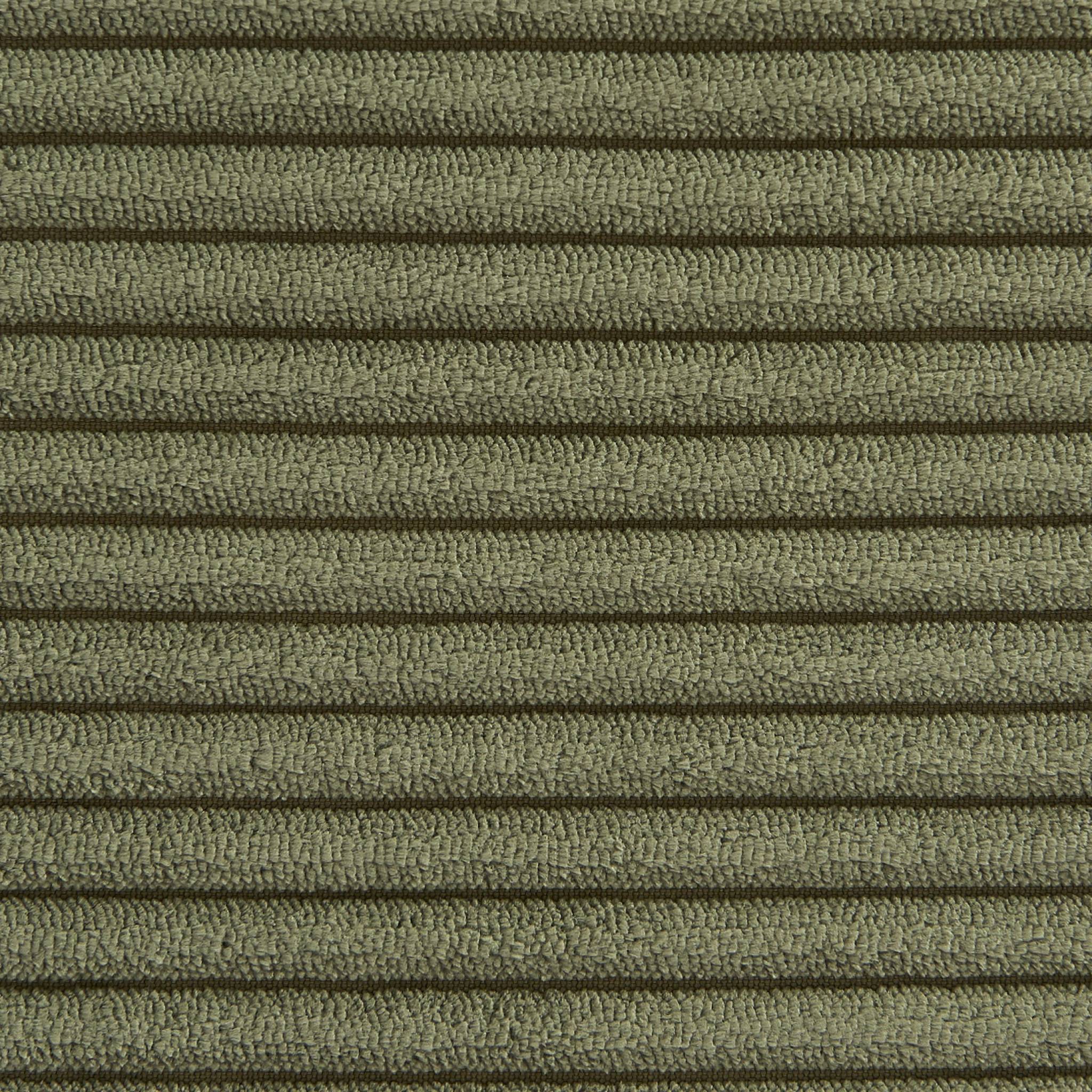 Poltrona senza braccioli in velluto a coste, 1 posto, verde kaki