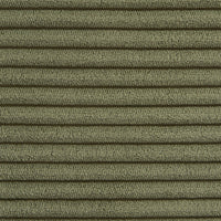 Poltrona senza braccioli in velluto a coste, 1 posto, verde kaki