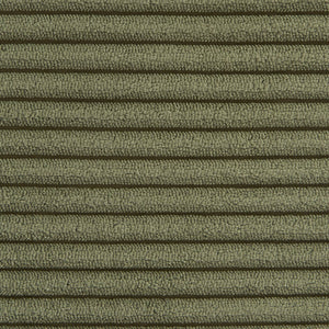 Poltrona senza braccioli in velluto a coste, 1 posto, verde kaki