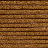 Poltrona senza braccioli in velluto a coste, 1 posto, mostarda