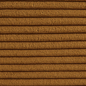 Poltrona senza braccioli in velluto a coste, 1 posto, mostarda