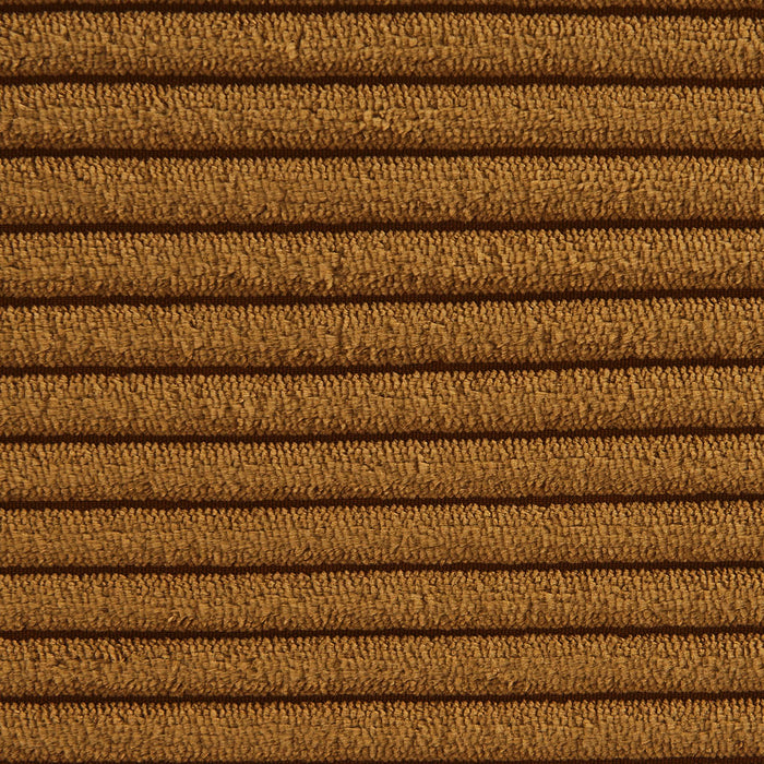 Poltrona senza braccioli in velluto a coste, 1 posto, mostarda