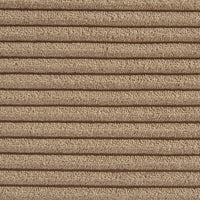 Poltrona senza braccioli in velluto a coste, 1 posto, talpa