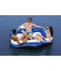 Isola Galleggiante Per 3 Persone 191x178 Cm Con Portabicchieri E Maniglie 43111         