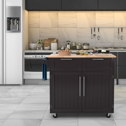 Isola da cucina rotante con cassetti portaoggetti grandi armadietti 4 ruote, Carrello portaoggetti Caff¨¨-Carrelli