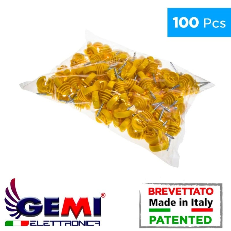 Isolatori Per Pali In Legno 100 Pz Per Recinto Elettrico Recinzioni Elettrificate Per Cinghiali Cavalli Galline Volpi