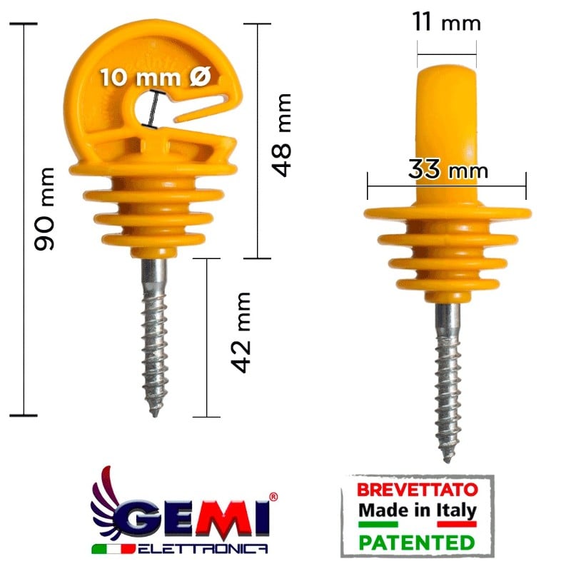 Isolatori Per Pali In Legno 100 Pz Per Recinto Elettrico Recinzioni Elettrificate Per Cinghiali Cavalli Galline Volpi