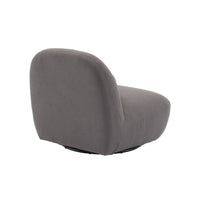 Poltrona girevole 360° bouclé, grigio