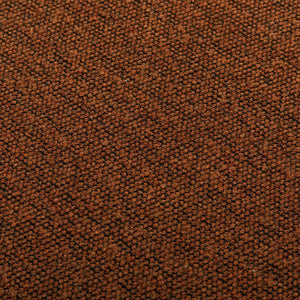 Pouf in tessuto con contenitore, terracotta