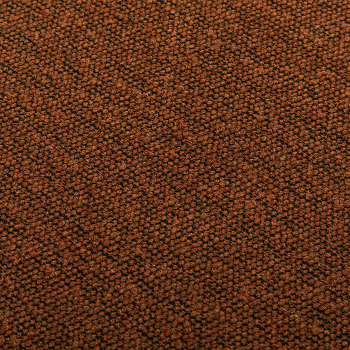 Pouf in tessuto con contenitore, terracotta