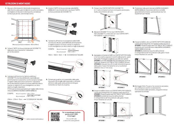 Zanzariera a Rullo Riducibile Laterale SENZA GUIDA A TERRA 140 x 250 Bronzo