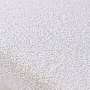 Divano letto convertibile 2 posti in legno di hevea e boucle