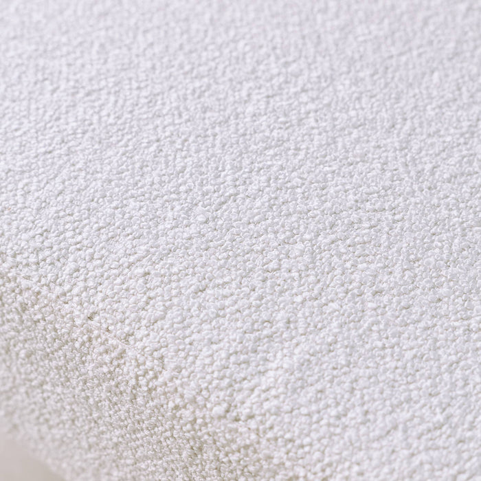 Divano letto convertibile 2 posti in legno di hevea e boucle