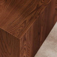 Set di 2 tavolini quadrati effetto frassino, marrone