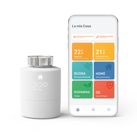 TADO¬∞ Valvola termostatica smart x1, Valvola aggiuntiva,  Controllo tramite app, Impianto centralizzato