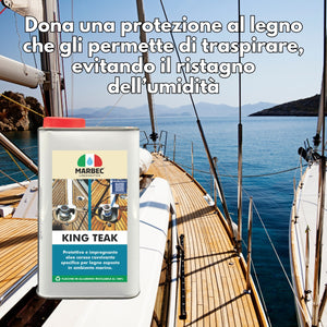 Impregnante per teak marino KING TEAK   1LTx6Pz