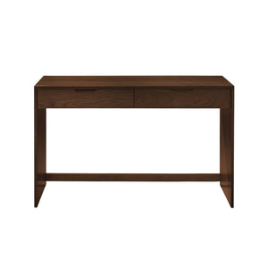 Consolle in legno 2 cassetti, 120cm, noce