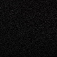 Sgabello e poggiapiedi in tessuto a forma di ciottolo, nero