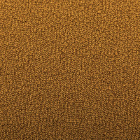 Sgabello e poggiapiedi in tessuto a forma di ciottolo, mostarda