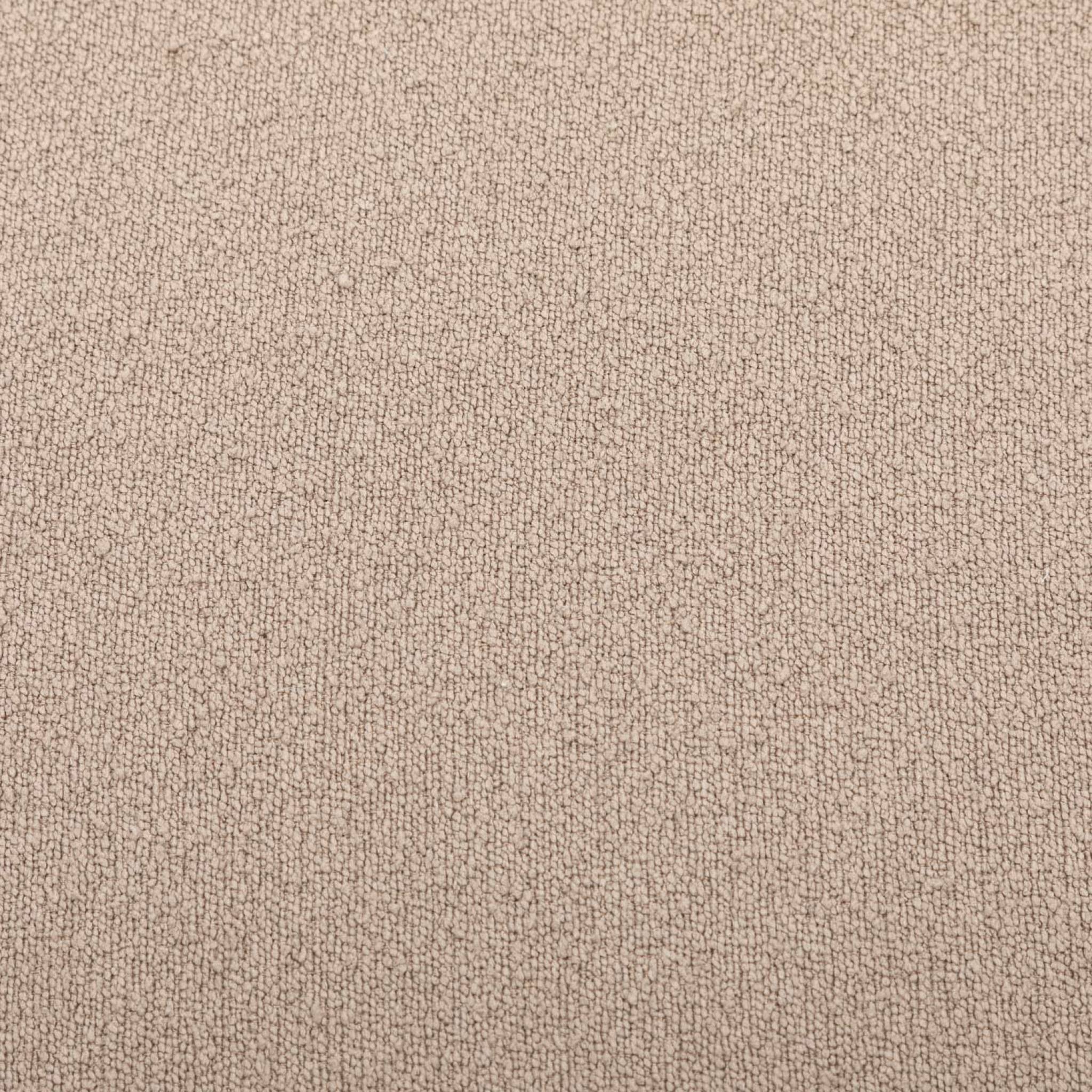 Sgabello e poggiapiedi in tessuto a forma di ciottolo, grigio