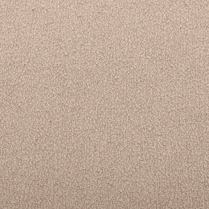 Sgabello e poggiapiedi in tessuto a forma di ciottolo, grigio