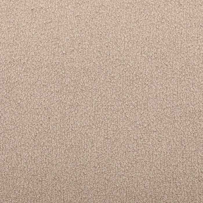 Sgabello e poggiapiedi in tessuto a forma di ciottolo, grigio