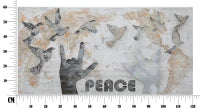 Dipinto Su Tela Peace Cm 120X3X60