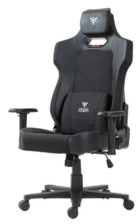 itek Gaming Chair SHUTTLE PM66 - PVC e Tessuto- Braccioli 3D- Nero Nero