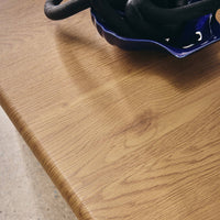 Tavolino basso quadrato, quercia