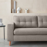 Divano letto convertibile 3 posti con materasso, beige