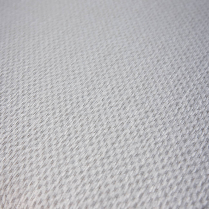 Divano letto in tessuto ciniglia, 2 posti, bianco