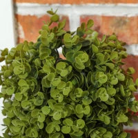 Pianta Finta di Eucalipto a Spirale con Vaso Incluso per Interno ed Esterno, Altezza 90 cm, Verde