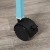 Gabbia per Uccelli 2 in 1 Voliera da Interni con 4 Ruote e Vassoi Estraibili, 51.5x50x140cm