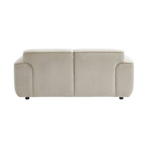 Divano a 2 posti in velluto a coste fino, grigio