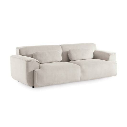 Divano a 3 posti in velluto a coste fini, grigio