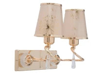 Lampada Da Muro Glam Ring Doppia Cm 32X18X27