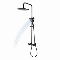 Colonna doccia attrezzata slot black termostatica 2 funzioni doccetta quadro *** confezione 1