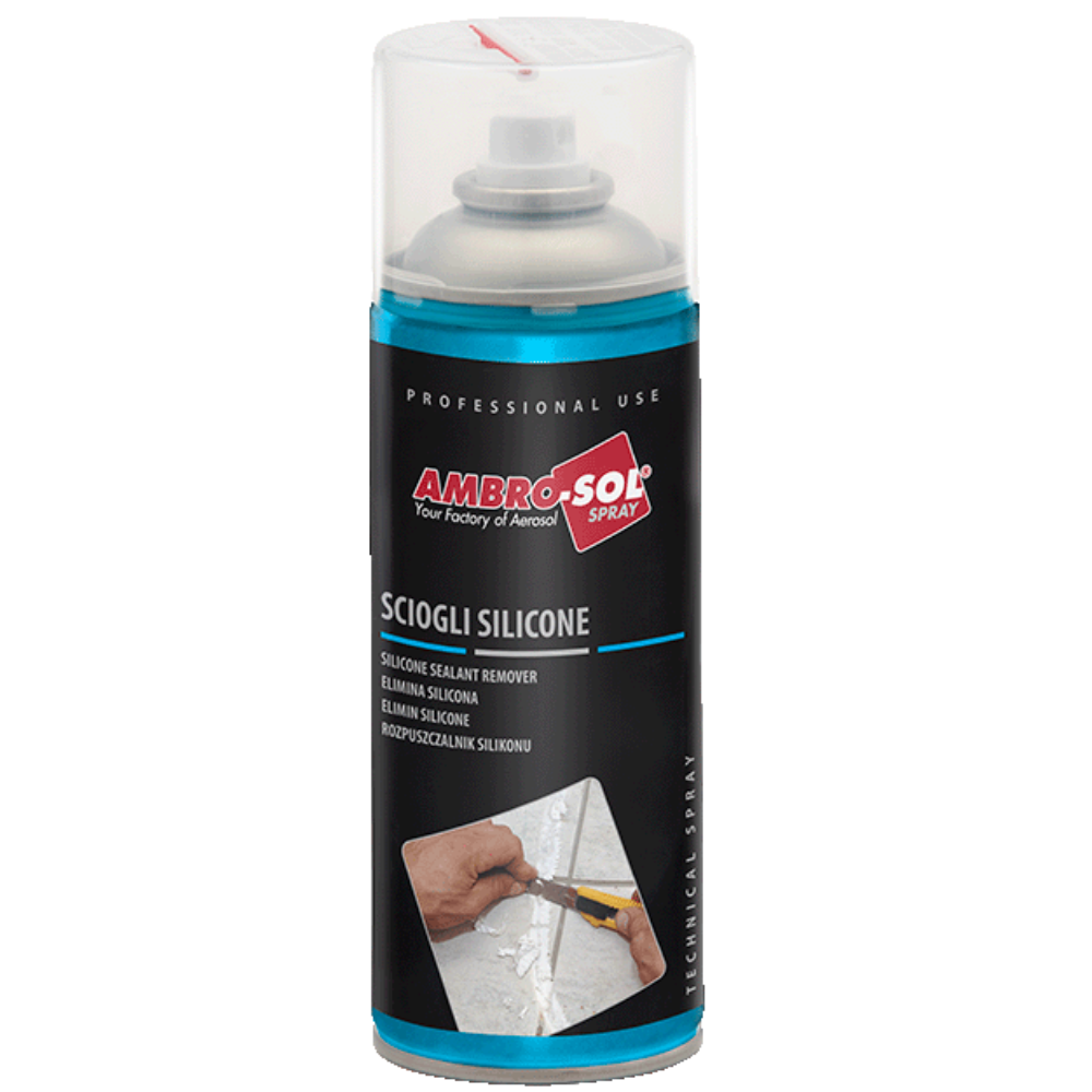 Bomboletta spray sciogli silicone fresco e indurito 400 ml